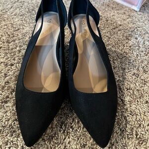 Women's Black Suede Heels
